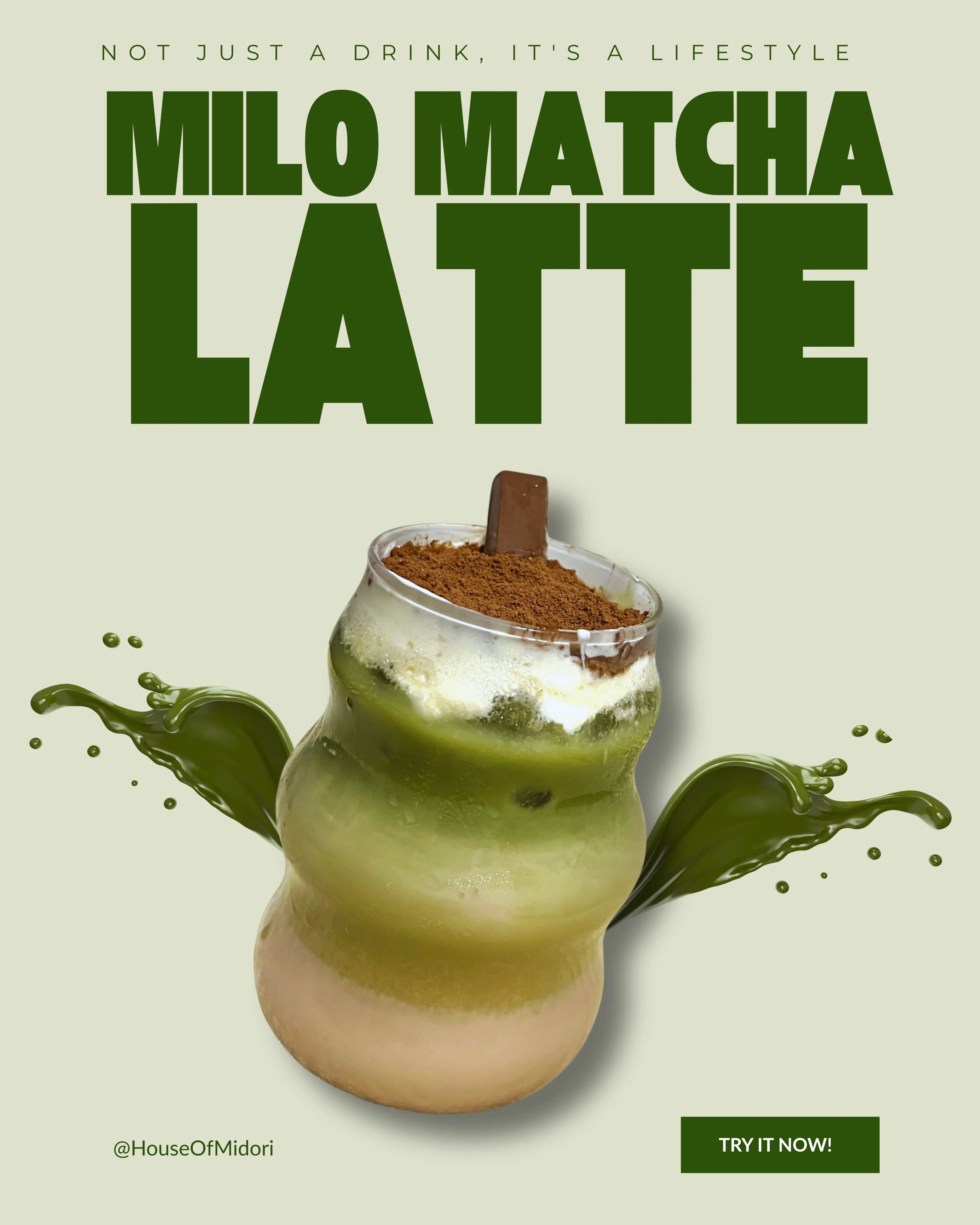Milo Matcha Latte