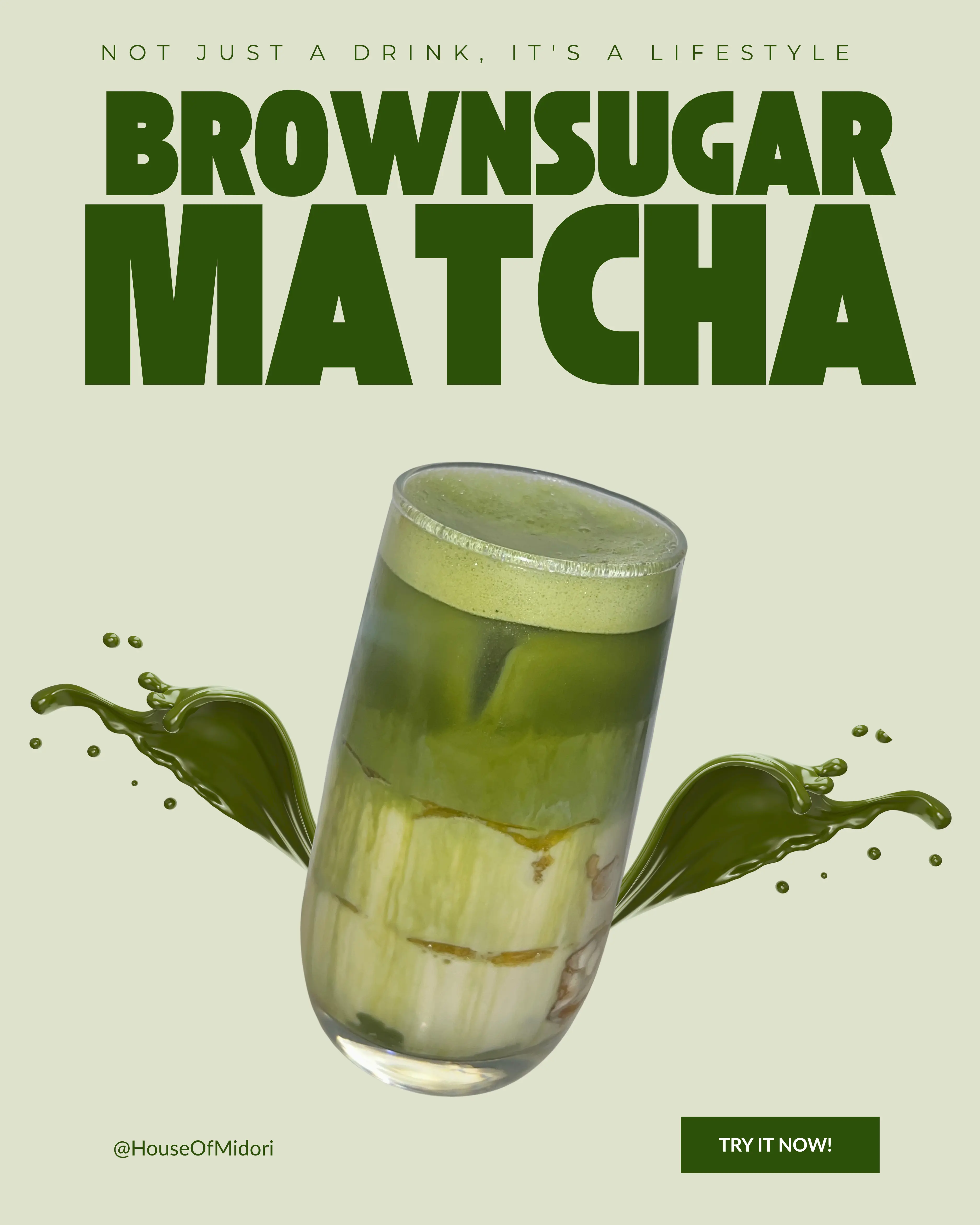 Brownsugar Matcha Latte