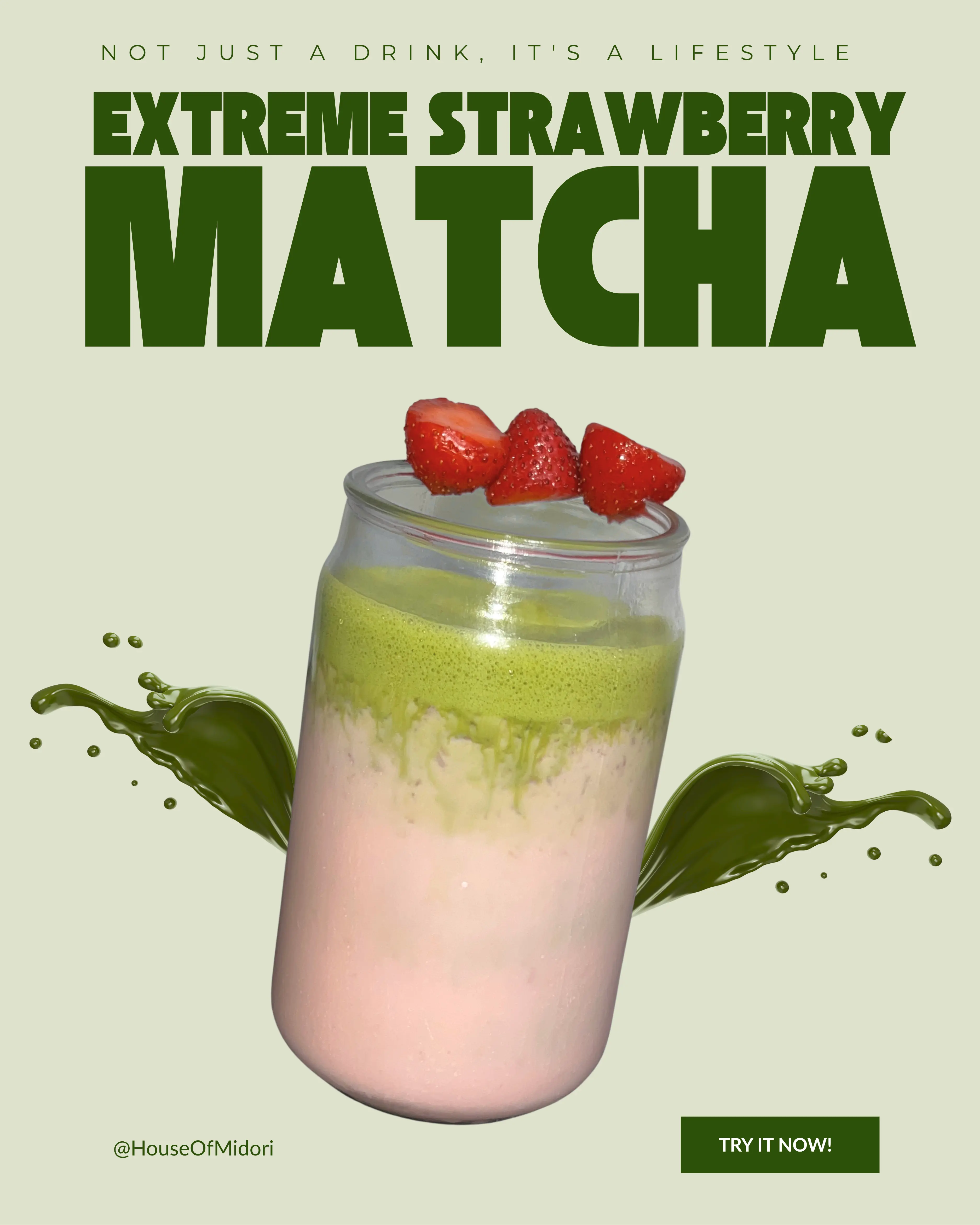 Extreme Strawberry Matcha