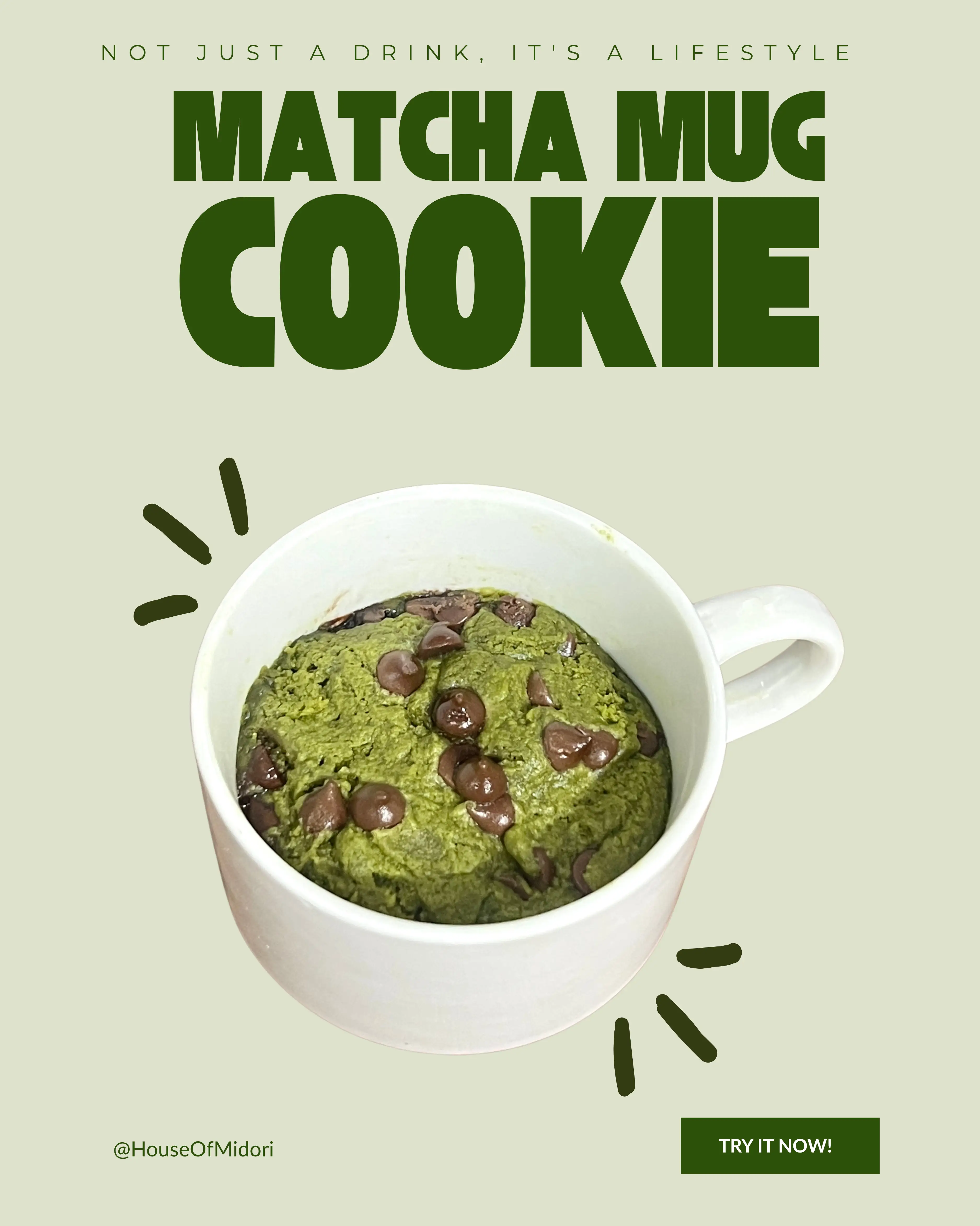 Matcha Mug Cookie
