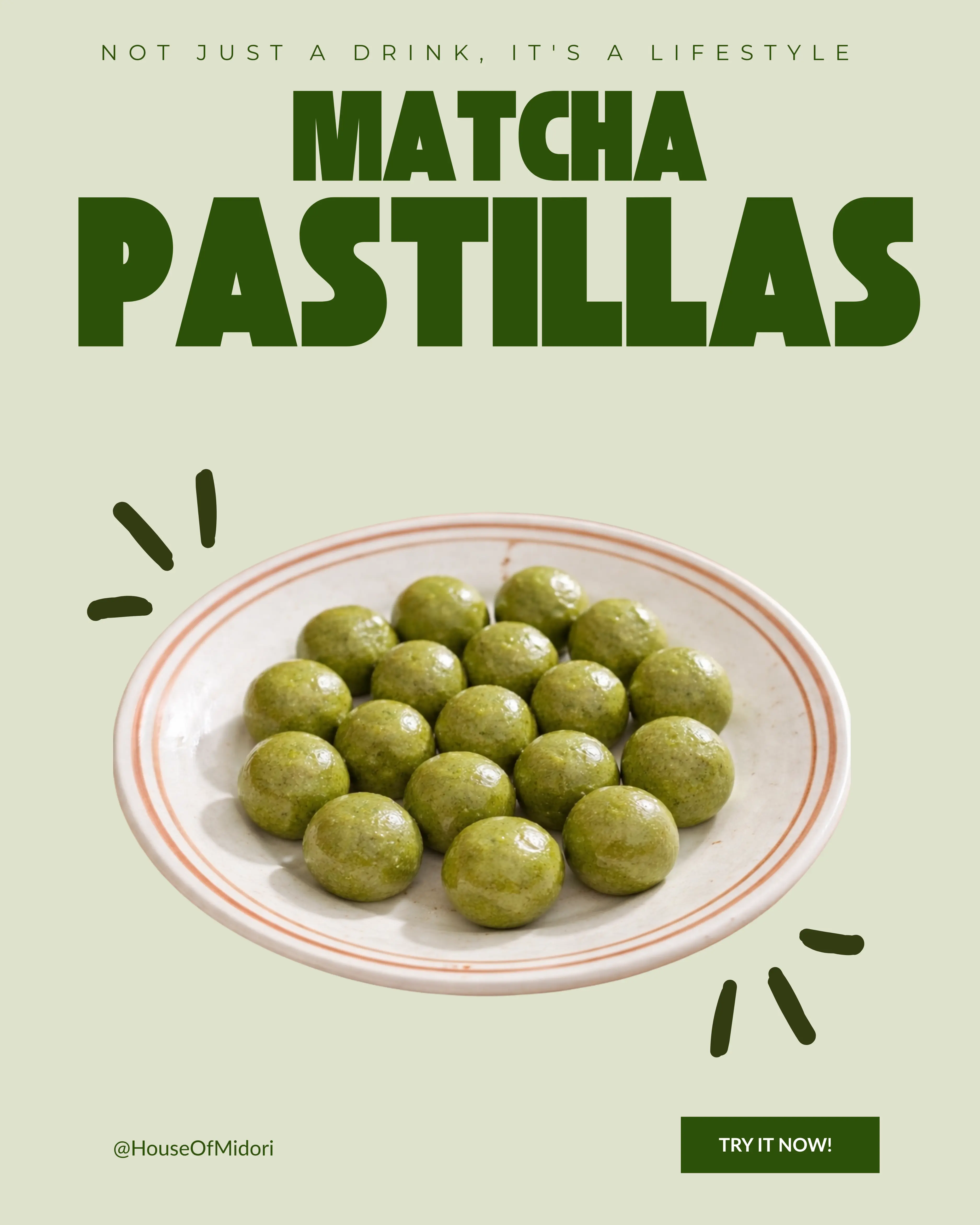 Matcha Pastillas