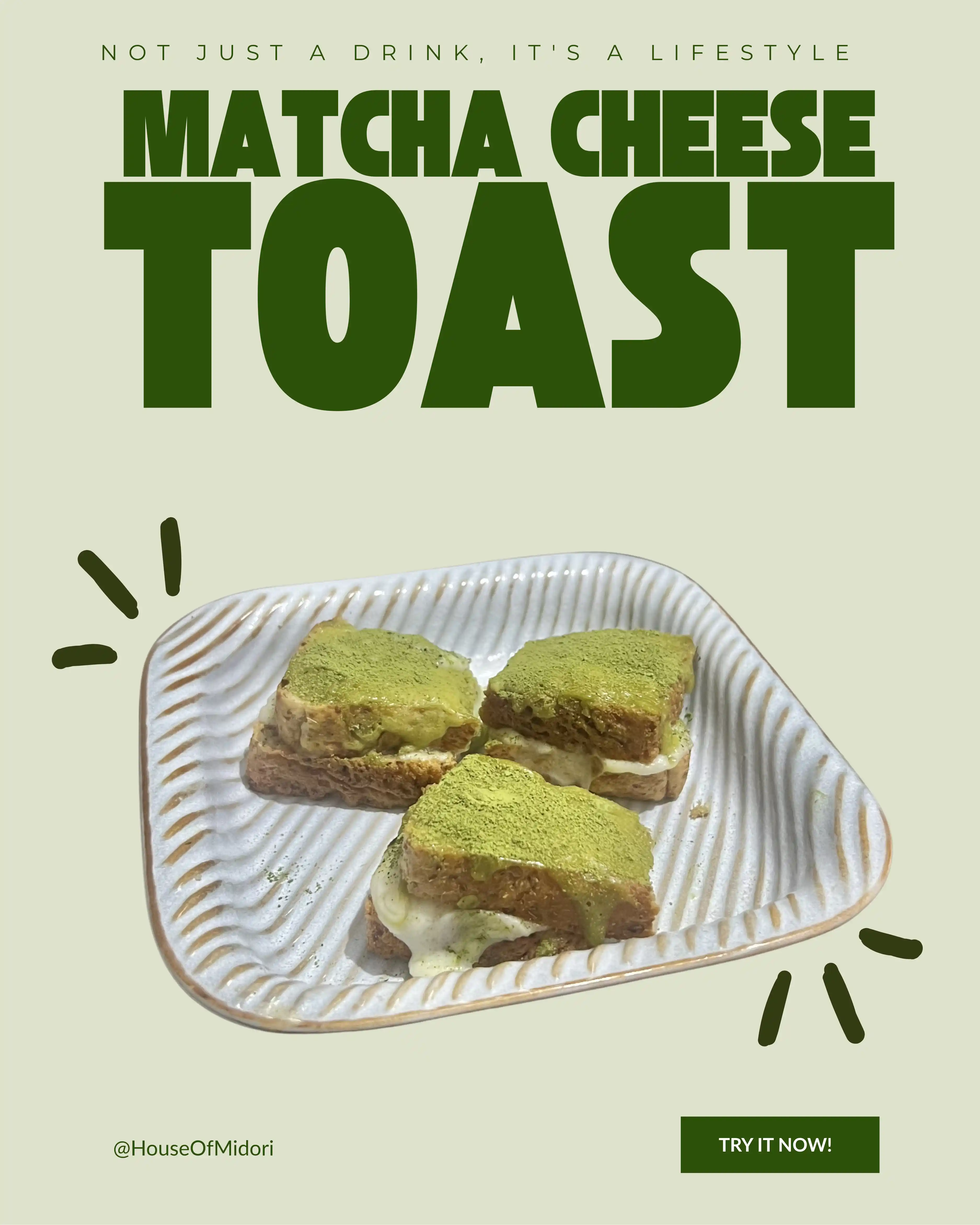 Matcha Cheese Toast